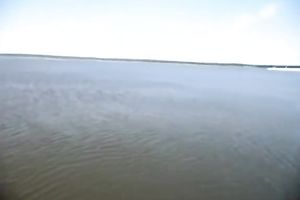 Horny and lustful whore swims to dude to blow the shlong