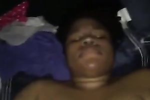 I push hard constricted moist slit of extremely naughty ebon honey