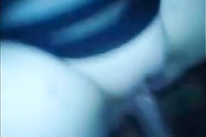 Fucking her love tunnel with sex toy in advance of penetration