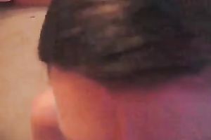 Sucking my BF's stone hard cock and getting a facial jizz flow