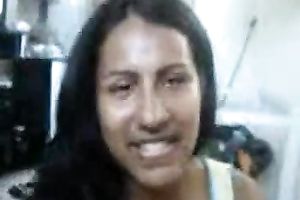 My buxom girlfriend gives me one hell of a oral-service