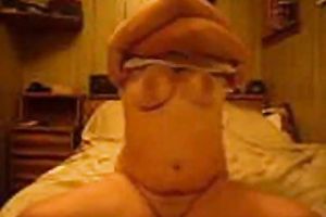 Lustful obese cam hottie masturbates passionately on web camera
