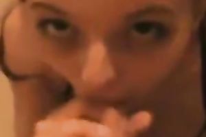 Cute red haired bae with ponytails engulfing my dick in POV