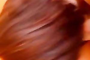 Stunning dark brown hottie gives my buddy darn fantastic oral-sex