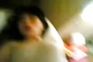 Asian playgirl happily sucked her boyfriend's knob in the early morning