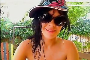 Tight gymnast playgirl works out on horizontal bar absolutely stripped