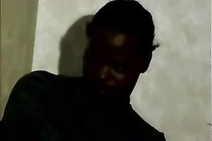 Chunky dark slut with gorgeous face calls up her paramour