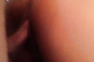 Latina hawt girlfriend stripped her hot gazoo bare on the ottoman