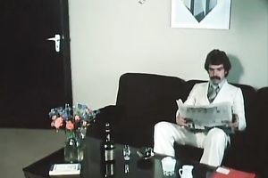 Cute and skinny blond classic milf having sex on the floor