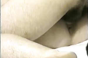 Asian style missionary pose sex with a hawt breasty white bitch