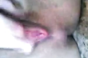 My freaky Japanese legal age teenager girlfriend stuffs her twat with all kinds of things
