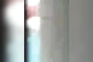 Beautiful neighbor black cock slut at the backyard spied on by me