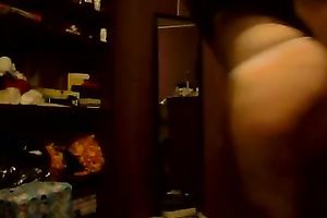 My cute legal age teenager teases me with her precious solo dance on my cam