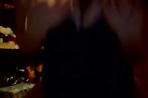 My cute legal age teenager teases me with her precious solo dance on my cam