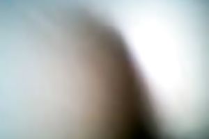 My gorgeous brunette hair housewife acquires her kewl snatch polished