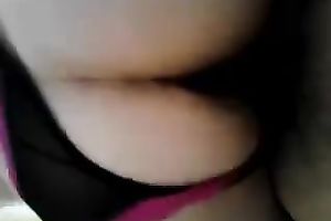Chubby office doxy enjoyed jumping on my obese ramrod at her house