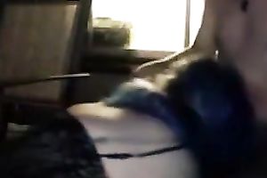 Blue haired floozy engulfing my weenie deepthroat in dilettante movie