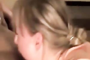 Cute black cock sluts takes my ramrod in her mouth giving great orall-service