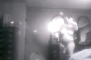 Hidden web camera in the bedroom of my mommy got her in nature's garb after shower