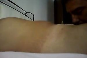 Licking the wet crack of my golden-haired hawt white bitch str8 to orgasm