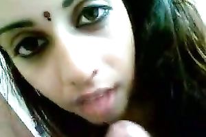 Hot breasty Indian college playgirl rides and blows my uncut jock