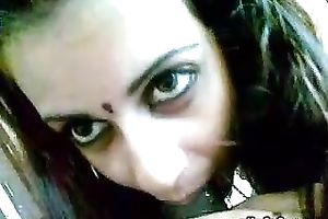 Hot breasty Indian college playgirl rides and blows my uncut jock