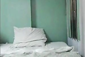 Skinny Asian dark brown was jerking off her man's wang just a bit