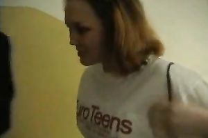 Amateur European legal age teenager lets her chap disrobe her in ottoman