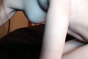 Awesome pale web camera cutie pets her anal opening with a new sex toy