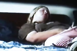 Slutty and corpulent slut with large ass masturbates on my ottoman