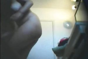 Hidden livecam caught Asian arse hottie in the shower