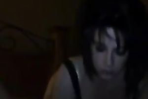 Tattooed buxom pale but super sexy brunette hair girlie was engulfing my wang