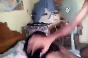 Kinky all natural Indian dark head is riding her chap on top for orgasm