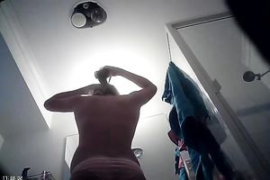 Spy livecam vid of nice-looking undressing all natural blonde haired girlie