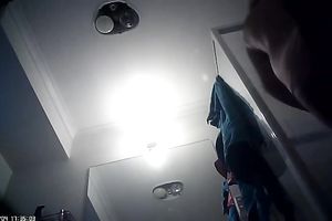 Spy livecam vid of nice-looking undressing all natural blonde haired girlie