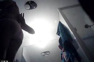 Spy livecam vid of nice-looking undressing all natural blonde haired girlie