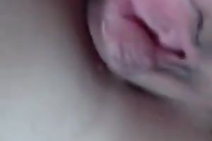 My wife's soaked pink vagina discharged closeup for all of u