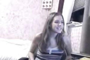 Awesome legal age teenager cam babe acquires wild and masturbates for me