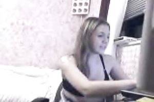 Awesome legal age teenager cam babe acquires wild and masturbates for me