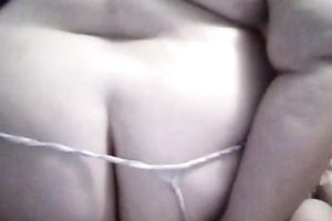 Extremely chubby whorish white wife with indeed huge booty wanted a bit of anal sex