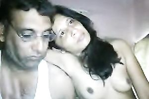 Cute dilettante dirty slut wife is feeling playful with her hubby on livecam