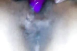 Hot BBW white wife tickles her love button with sex tool during the time that i fuck her