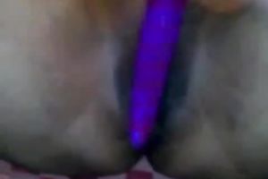 Hot BBW white wife tickles her love button with sex tool during the time that i fuck her