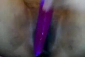 Hot BBW white wife tickles her love button with sex tool during the time that i fuck her