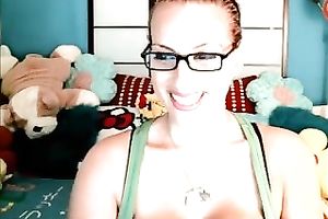 Super voracious and greatly breasty web camera BBC slut teases me with solo show