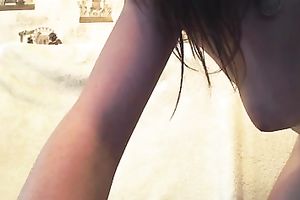 The almost any elastic dilettante cunt on web camera as seen from behind