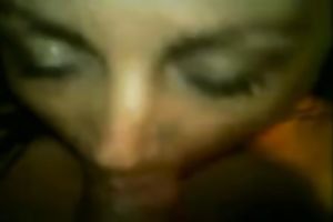 Mulatto Married slut takes rod unfathomable face hole and licks it well