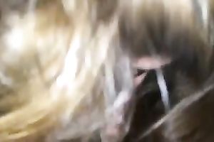 Dark haired cheap dilettante slut provided my dark buddy with a BJ