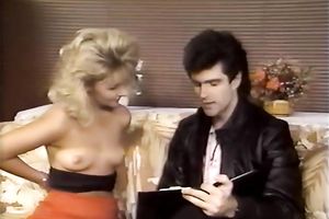 Blonde horny and perverted sweetheart loved to engulf her friend's knob