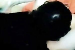 Nerdy stud was wanked by his GF whilst this chab teased her cunt on livecam